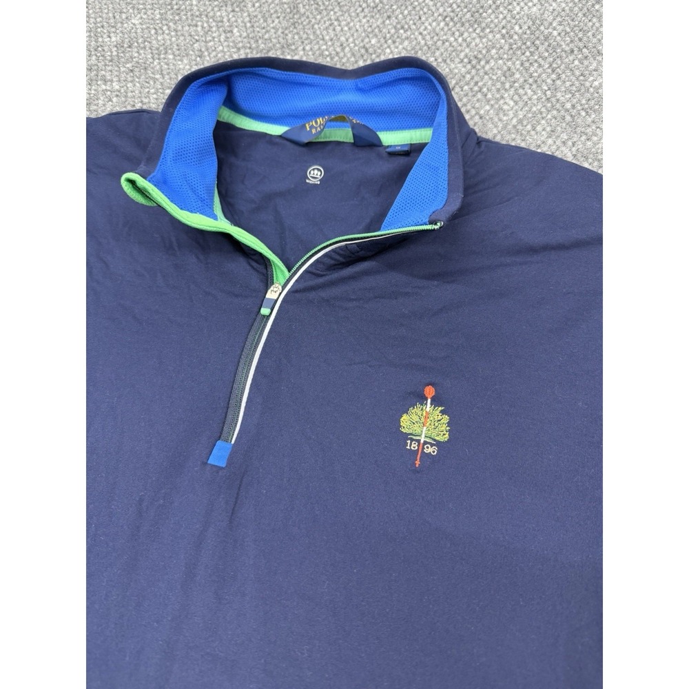 Ralph Lauren Polo Golf Men's XL Merion Golf Club 1/4 Zip Mock Neck L/S Top Shirt